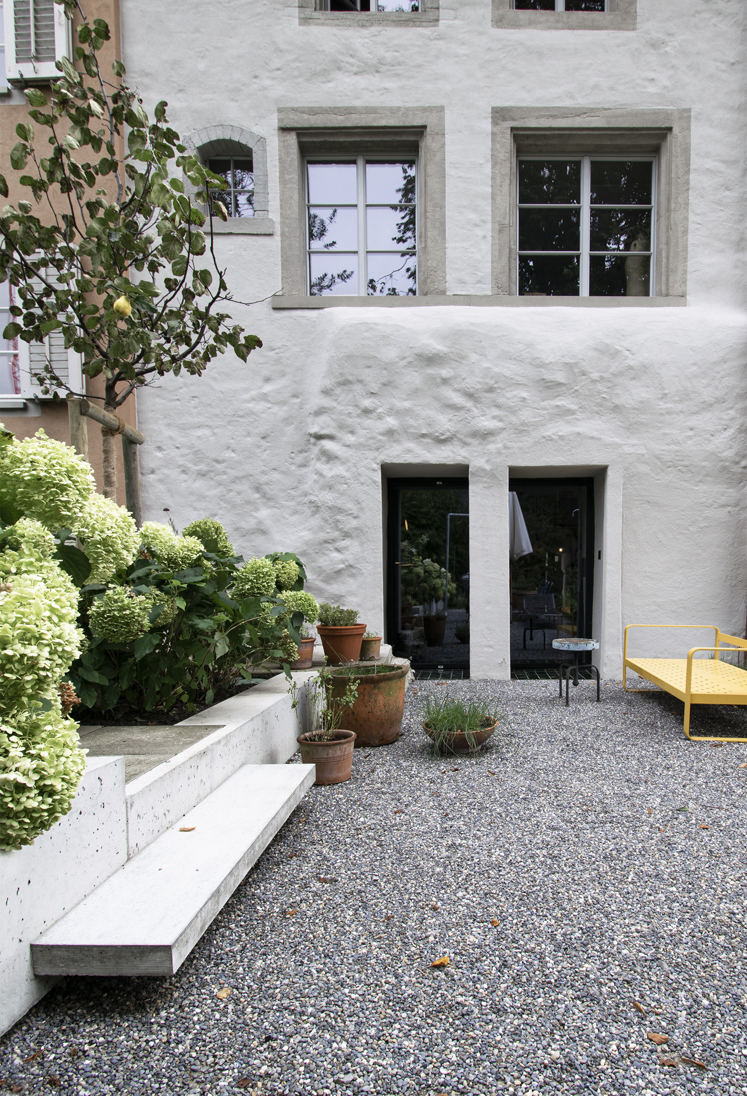Gartenansicht Herrenrain von der Stadtgrabenseite.