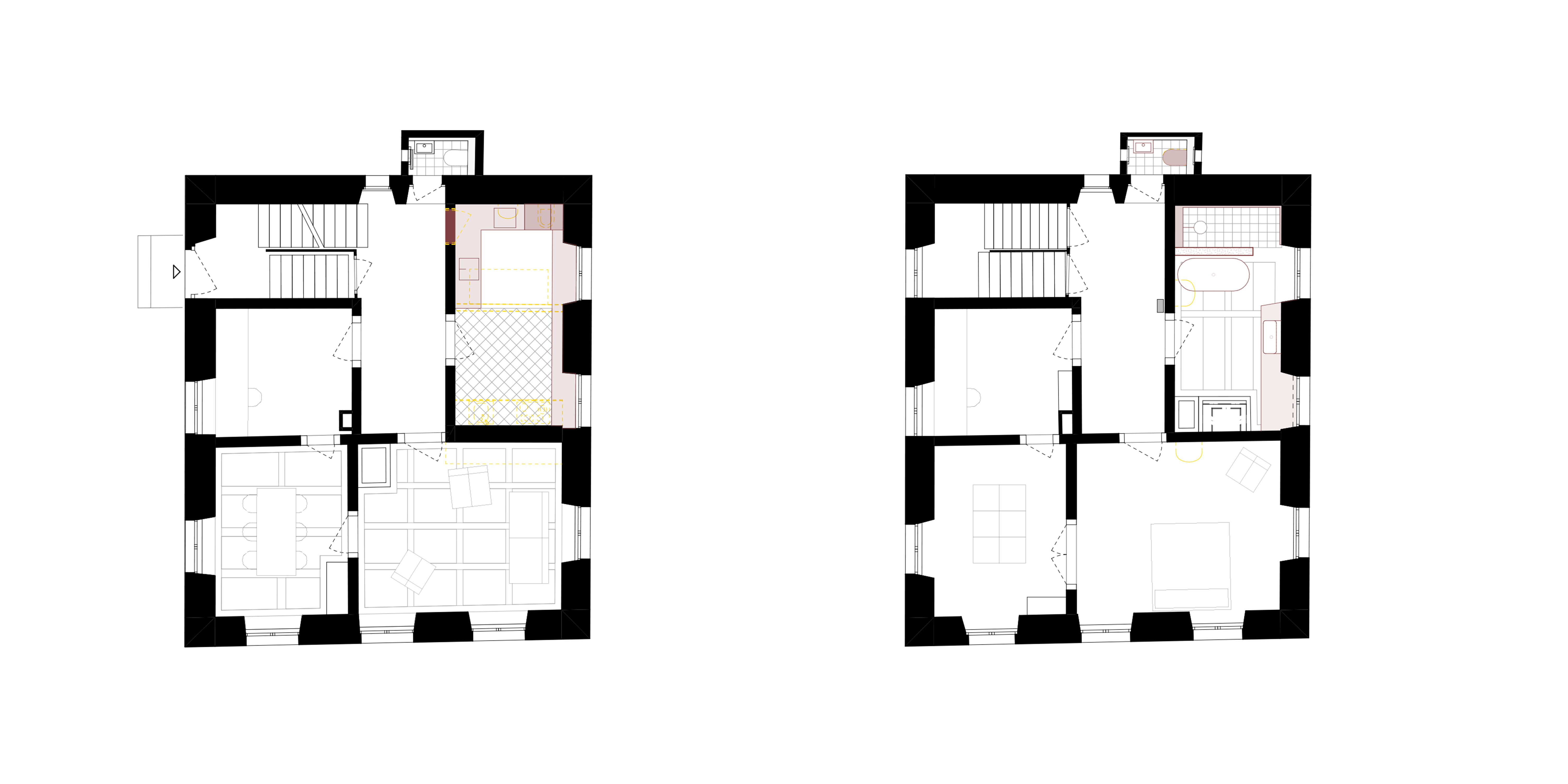 Grundriss Erdgeschoss und Obergeschoss